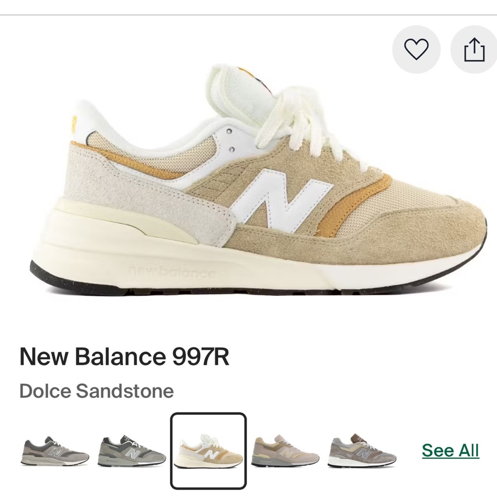 New Balance 997R in Dolce Sandatone